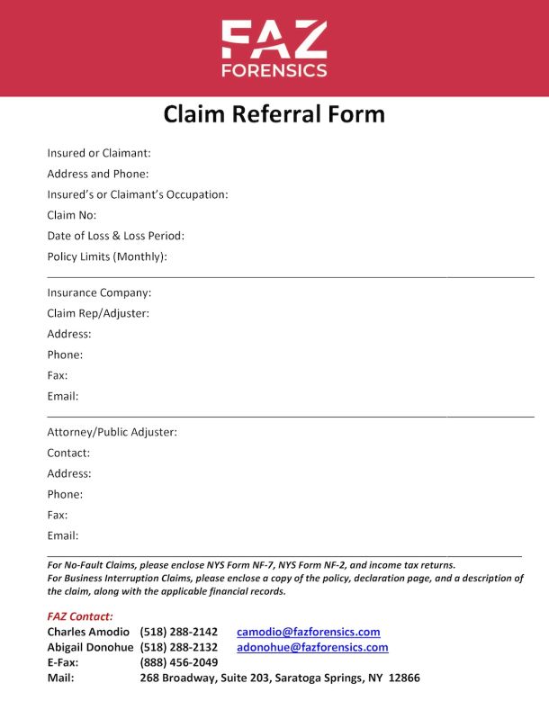 Claim Referral Form